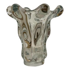 Large Crystal Vase by Art Vannes