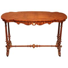 Antique Occasional Table Made in 1862 from Yew Wood