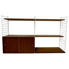 Mid-Century Nisse Strinning string design wall unit , 1960s