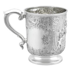 Antique Victorian Sterling Silver Mug