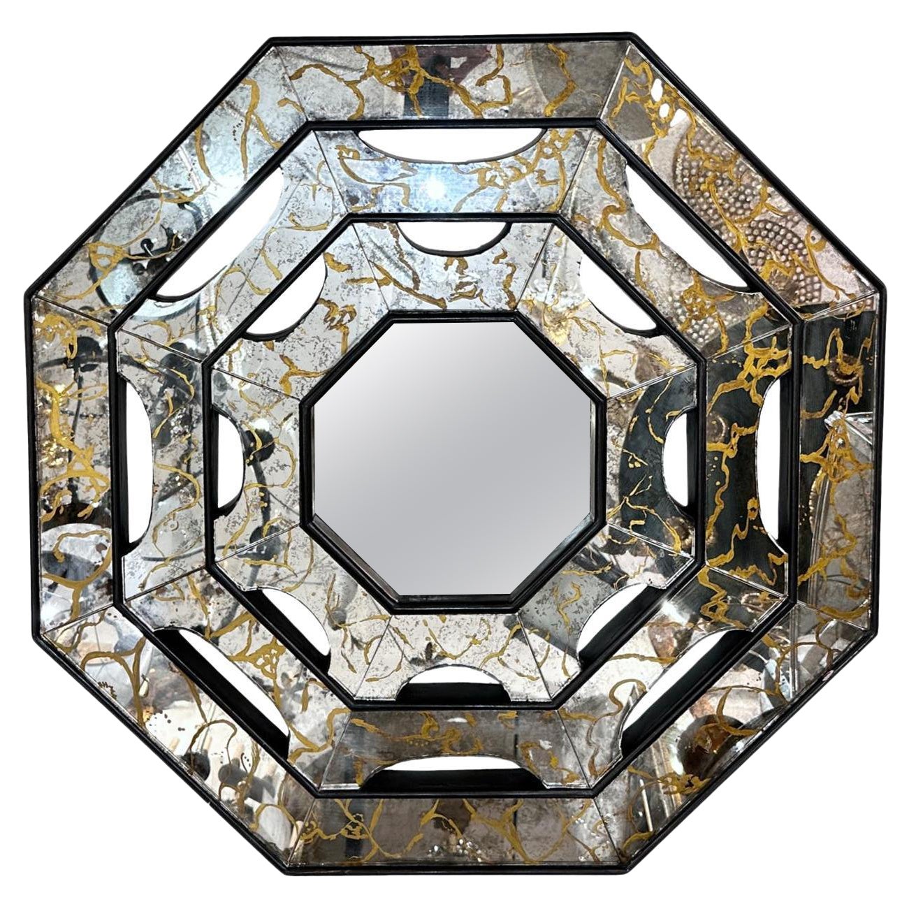 Miroir octogonal Midcentury