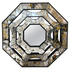 Midcentury Octagonal Mirror