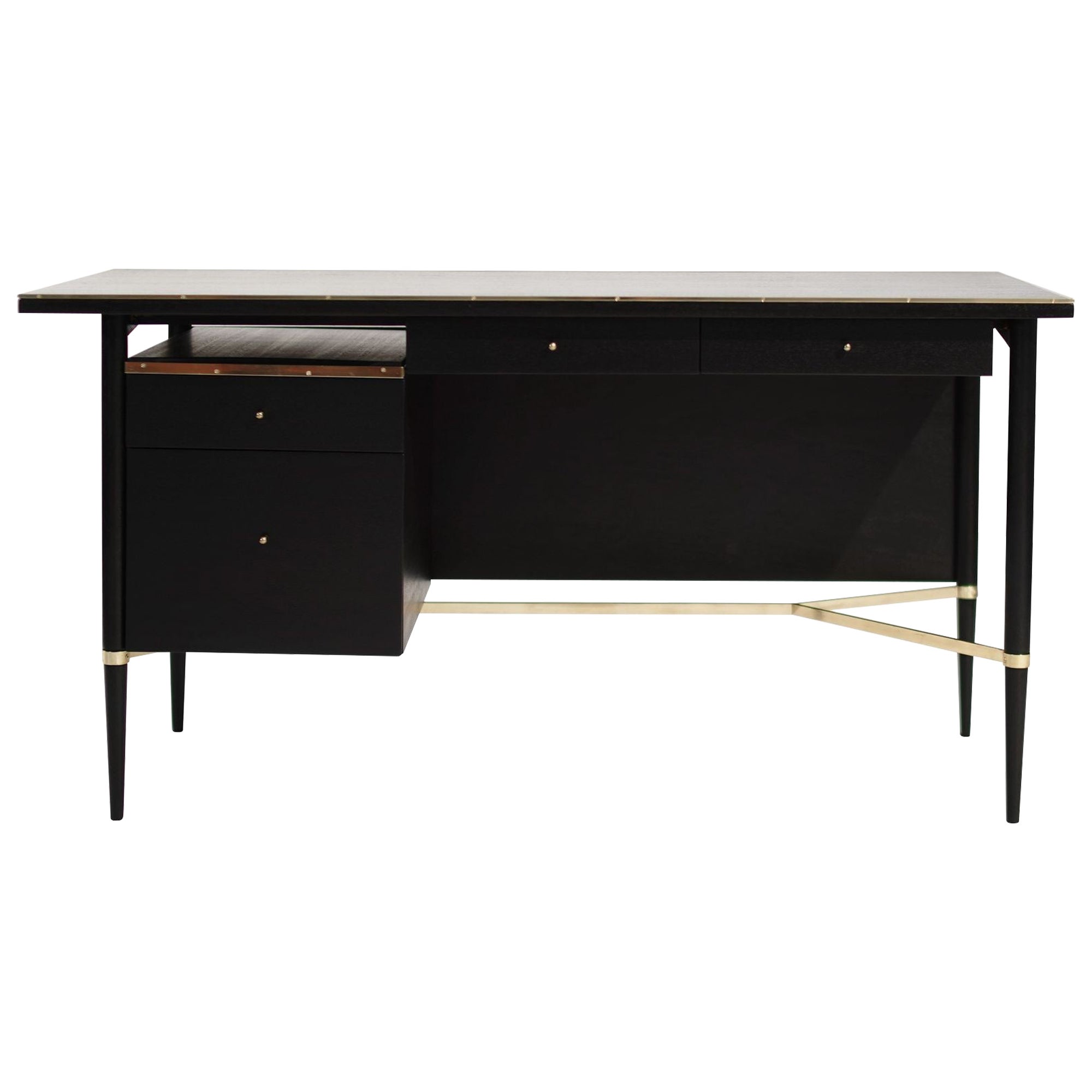 Ebonized Mahogany Desk by Paul McCobb, Connoisseur Collection, C. 1950s For Sale