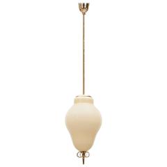 Paavo Tynell Ceiling Lamp with Brass Details