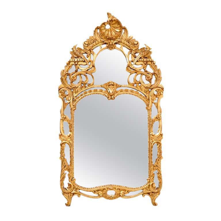 Large Rococo Style Mirror For Sale at 1stDibs | arched garden mirror