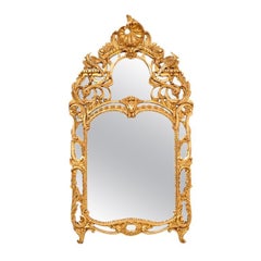Antique Rococo style mirror, France.
