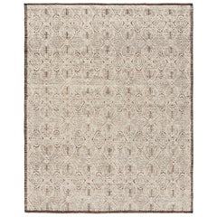 Rug & Kilim’s Moroccan Style Rug in Beige-Brown with Geometric Patterns