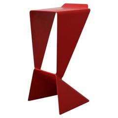 Tabouret de bar « Icon » peint en rouge de Matthias DeMacker pour B-Line