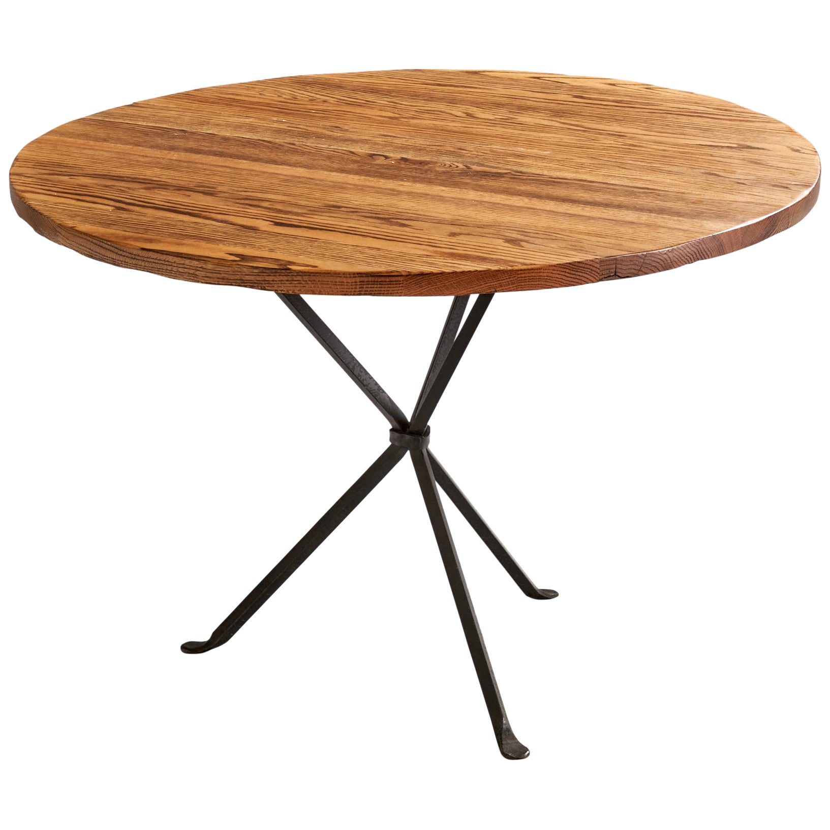 Cleo Baldon, Tavolo da pranzo, Oak, Ferro, USA, anni '60