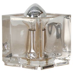 1970s Nachtmann Leuchten Glass Cube Table Light