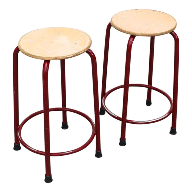 Tom Task Stool Rare Tomado Wood Topped Task Stool at 1stDibs | tomado stool