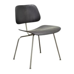 Vintage Herman Miller Eames DCM Ebony Mid Century Modern Dining Side Chair