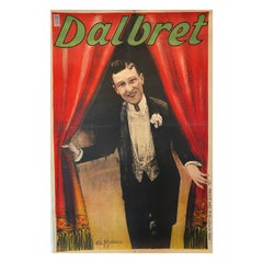 Cartel Art Decó Original Vintage 'Dalbret' circa. 1920