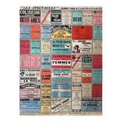 Cartel de teatro original de mediados del siglo XX,  "Les Spectacles" Noviembre de 1922