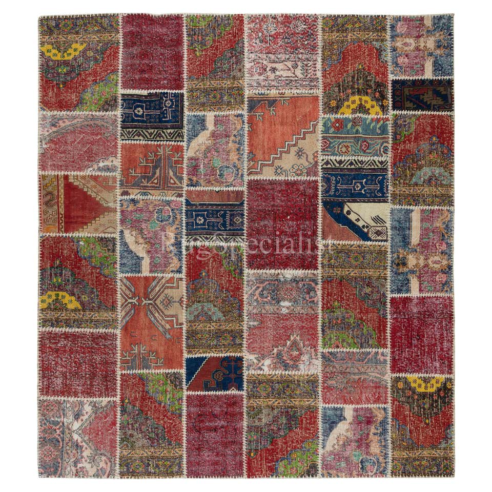 Patchwork Rugs - 625 For Sale on 1stDibs | vintage patchwork rug ...