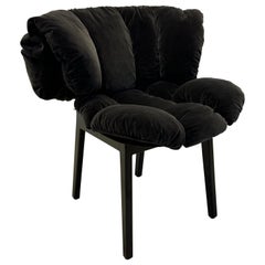 Fernando and Humberto Campana Blue Velvet Chair for Edra