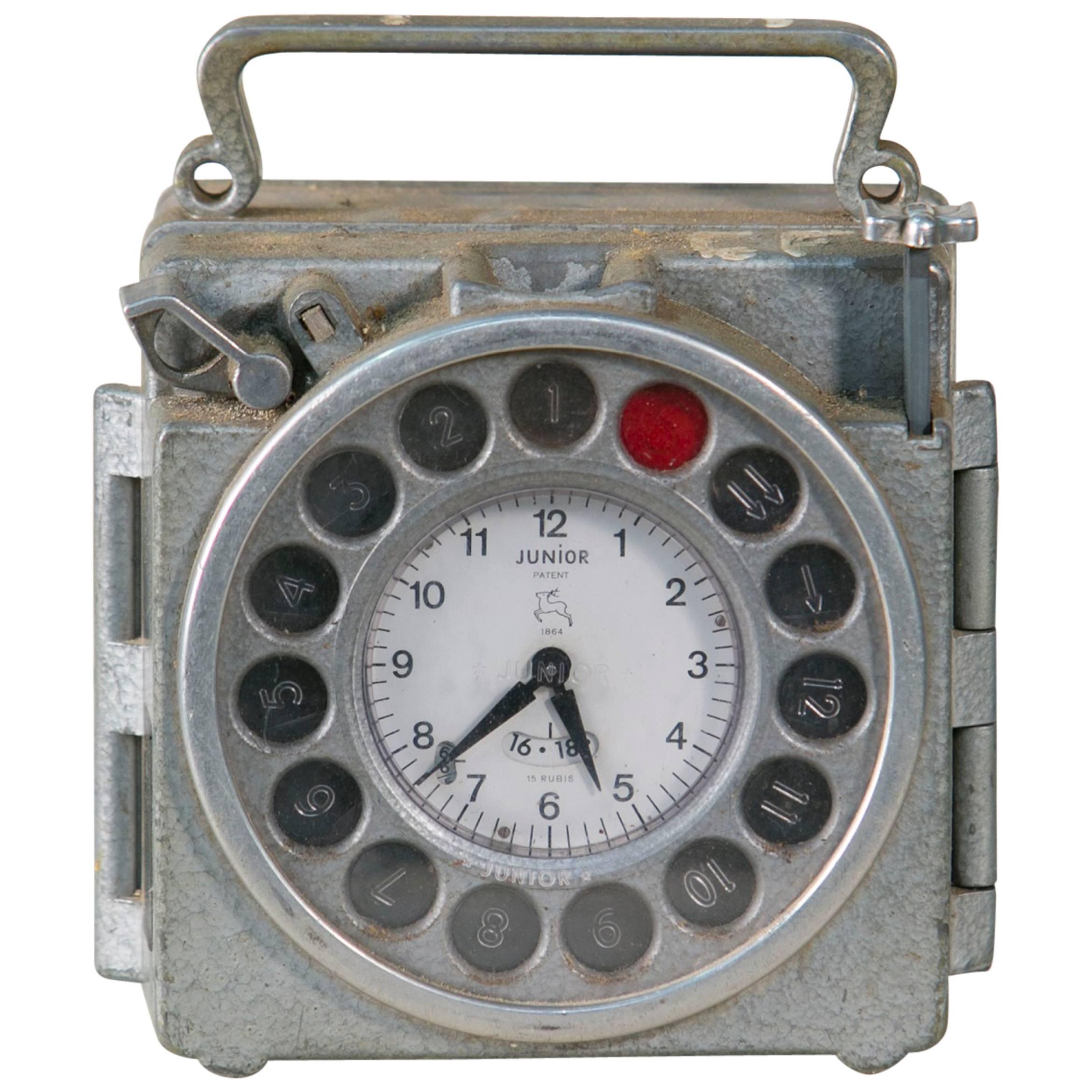 Vintage Belgian Pigeon Racing Clock