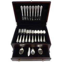 Vintage Rondelay by Lunt Sterling Silver Flatware Service for 8 Set 36 Pieces