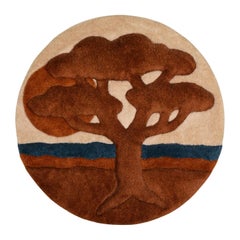 Frank Lane's Vintage 1970 Tree of Life Tappeto in fibra d'arte appeso al muro