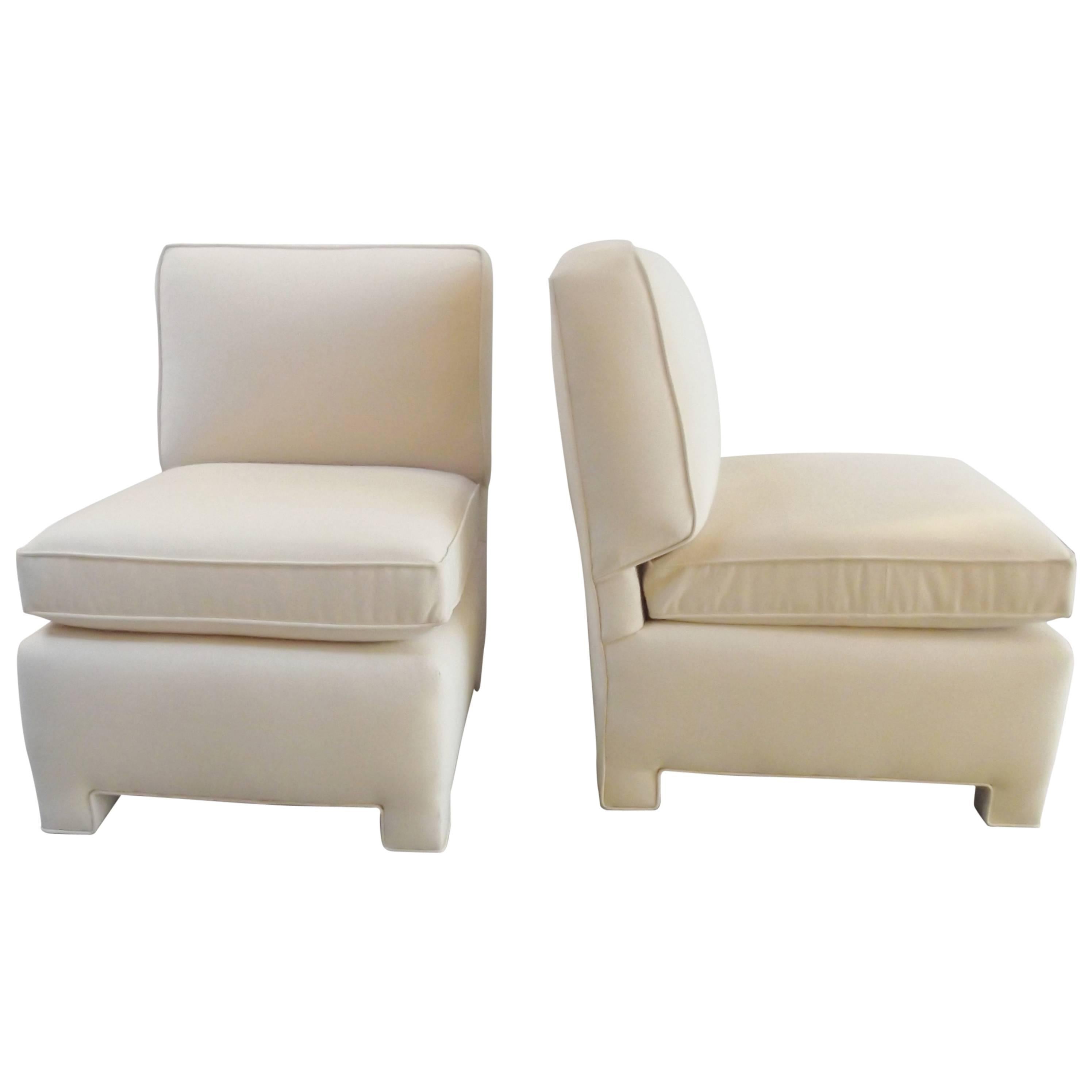 Pair of Billy Baldwin Small Club Chairs