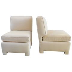 Pair of Billy Baldwin Small Club Chairs