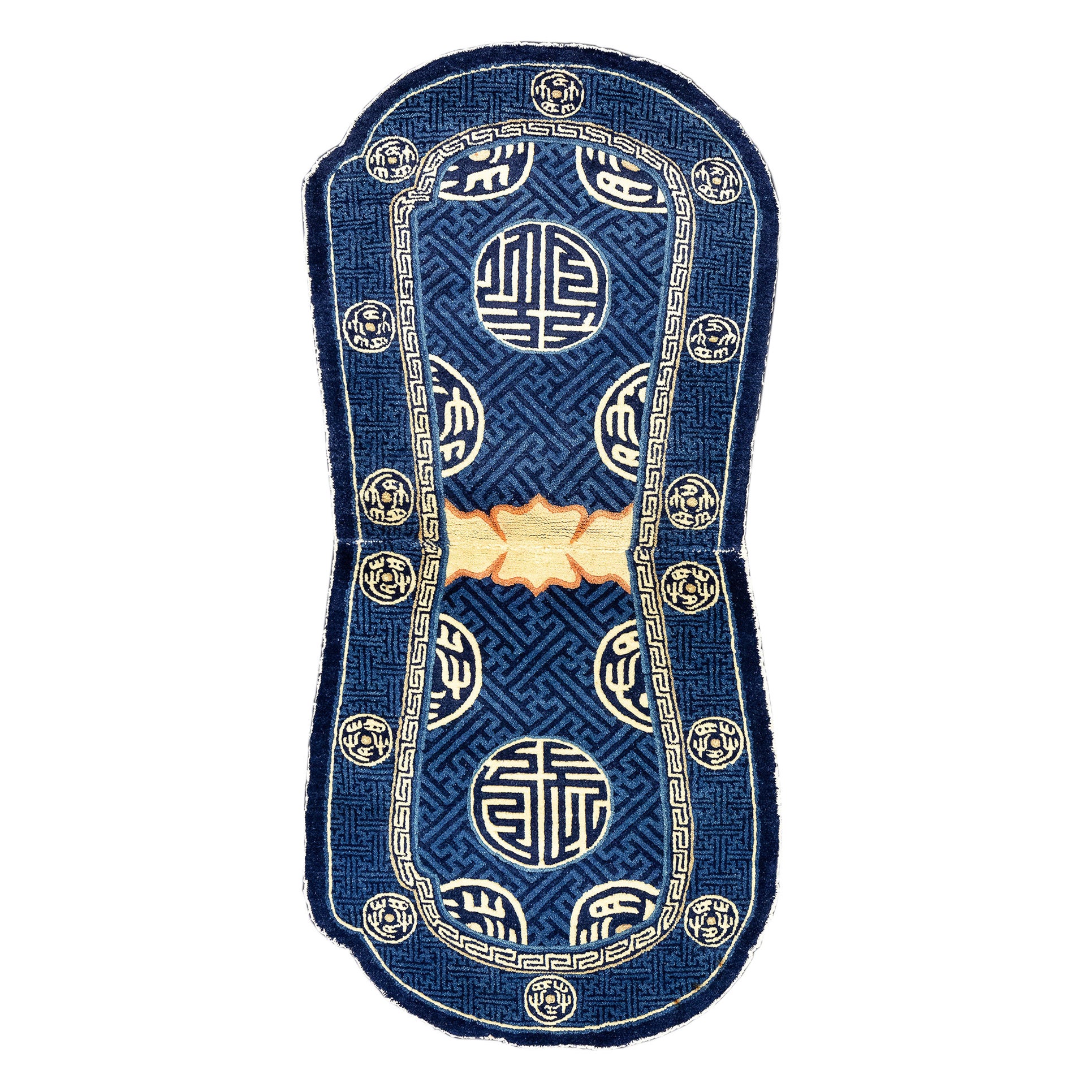 Funda para silla de montar con alfombra tibetana