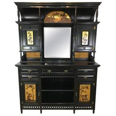 English Aesthetic Ebonized Cabinet