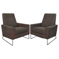 Pair of Postmodern Design Within Reach Recliner Flight Lounge Chairs