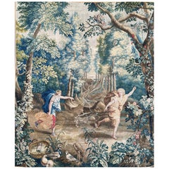 18th Century Beauvais Tapestry, Apollo and Daphne in the Forest