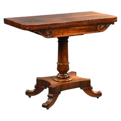 William IV Rosewood Card Table