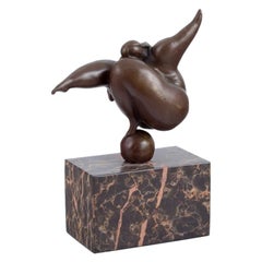 Sculpteur portugais Miguel Fernando Lopez (Milo) Sculpture en bronze de femme nue