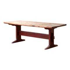 Mesa de caballete sueca del siglo XVIII