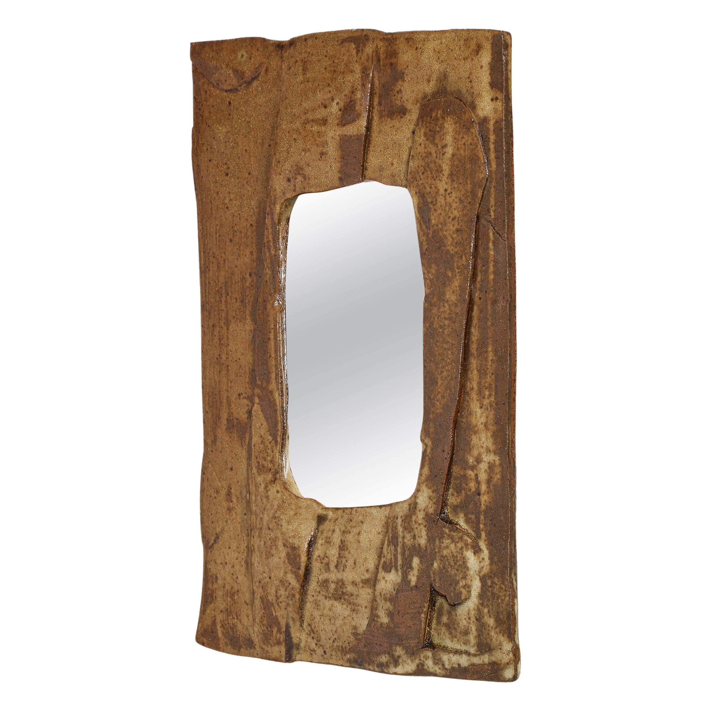 Miroir en céramique de Studio A, États-Unis, années 1950 en vente
