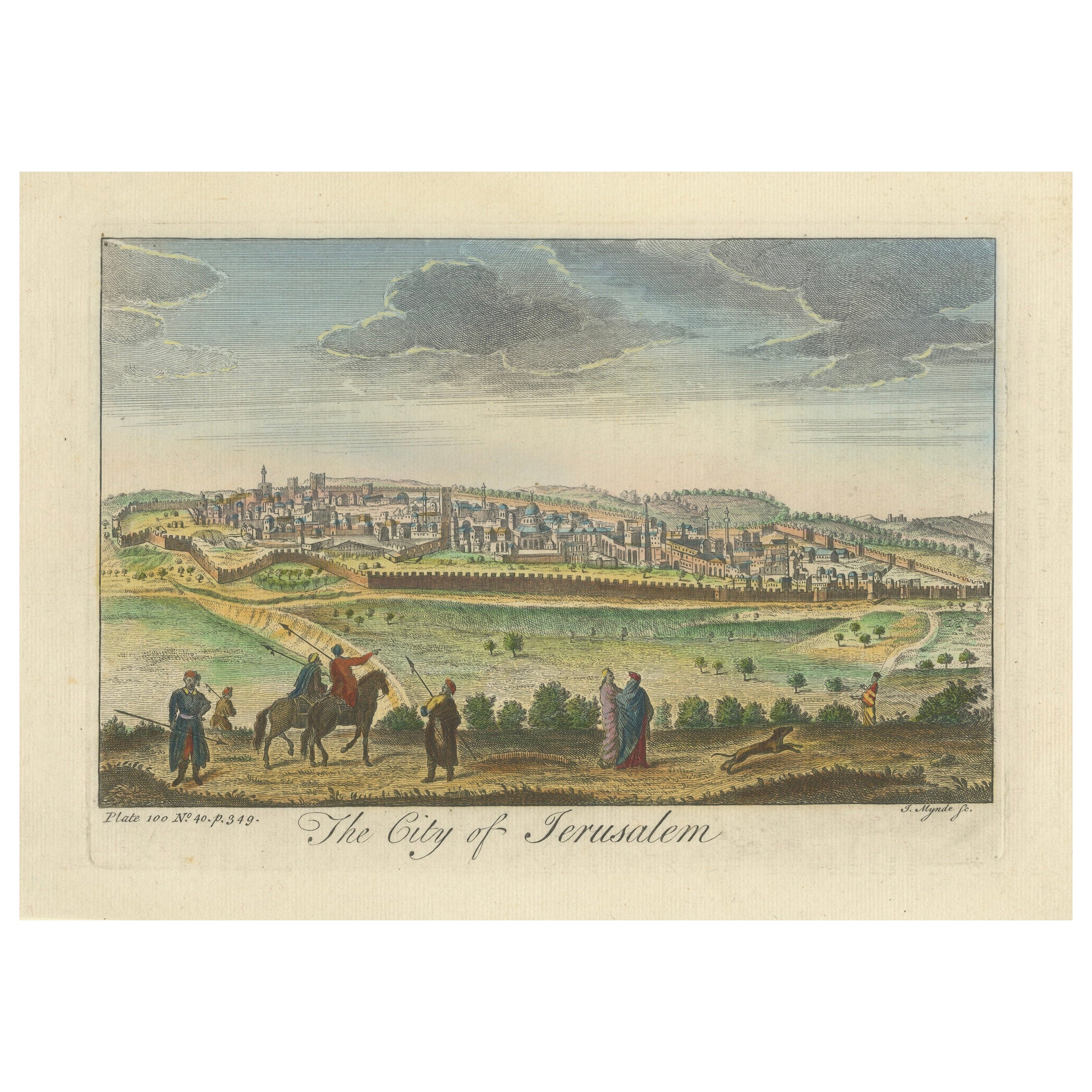 A General View of Jerusalem in the Early Part of the 18th Century" (vers 1752)