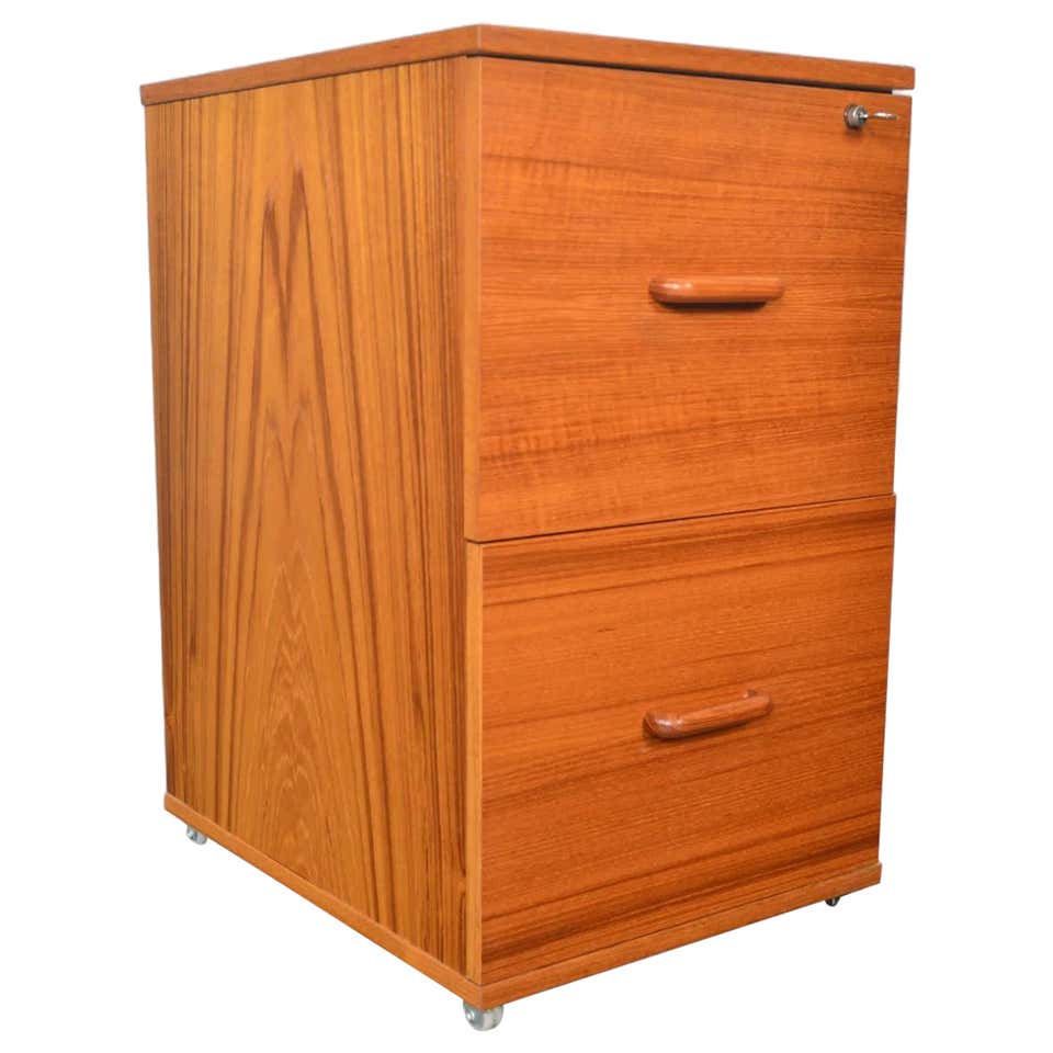 Teak Document Rack Danish Teak File Cabinet For Sale at 1stDibs