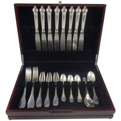 Vauban by Puiforcat Sterling Silver Flatware Set Dinner Service French 40 Piece