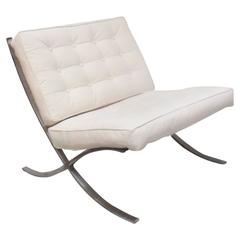 Iconic Barcelona Style Chair with Chrome Base 7
