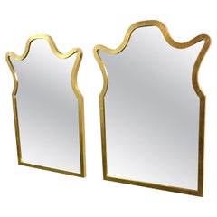 Paar Wandspiegel aus Wood Wood mit Blattgold