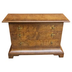 Tomlinson Sophisticate Cross-Banded Walnut And Burl Low Storage Chest