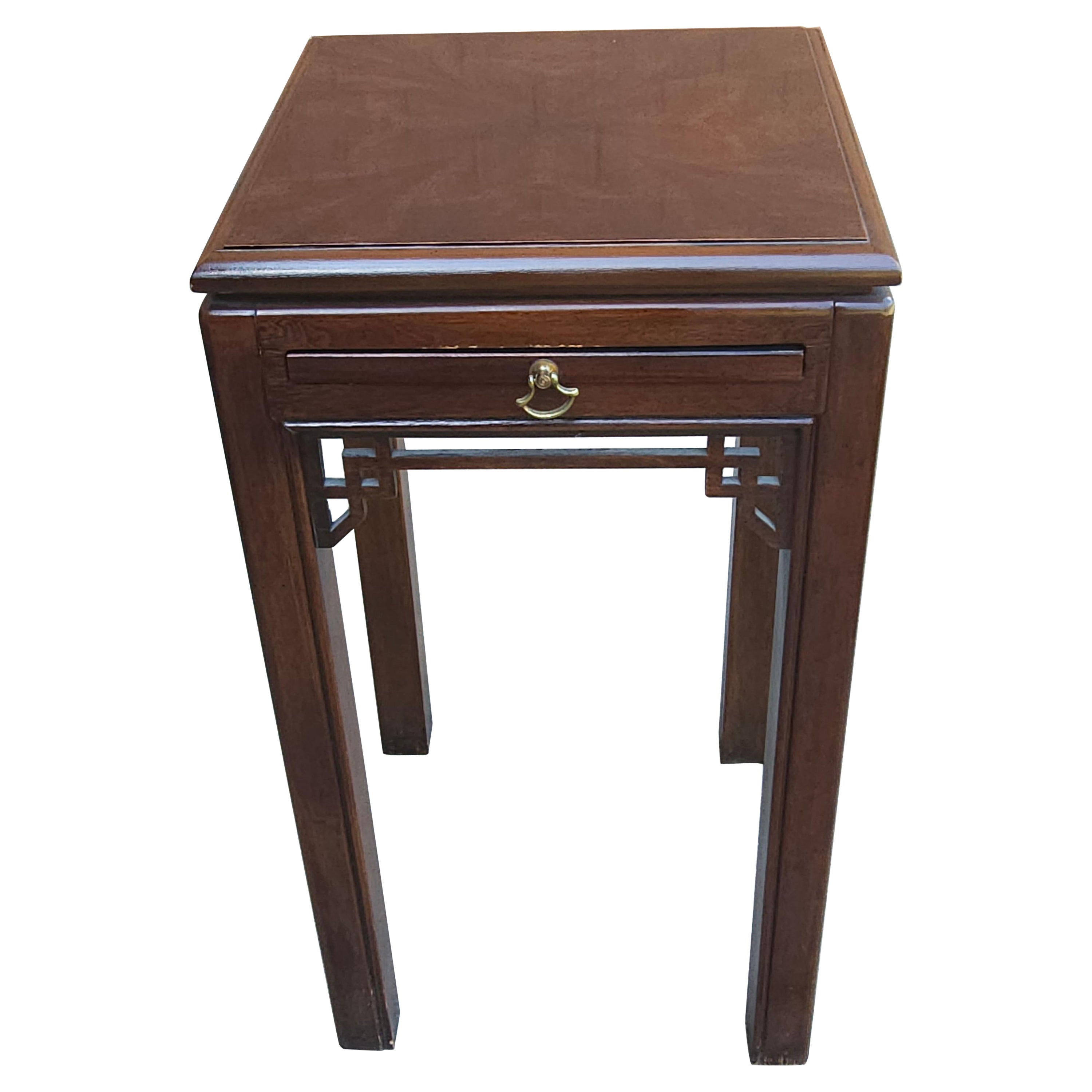 Drexel Chinese Chippendale Stil Mahagoni Kerze Stand Beistelltisch