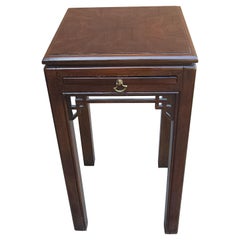 Drexel Chinese Chippendale Style Mahogany Candle Stand Side Table