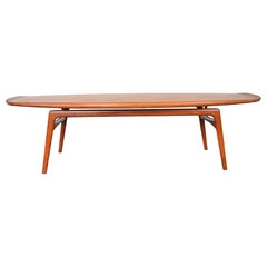 Arne Hovmand Olsen Floating Surfboard Coffee Table In Teak #2