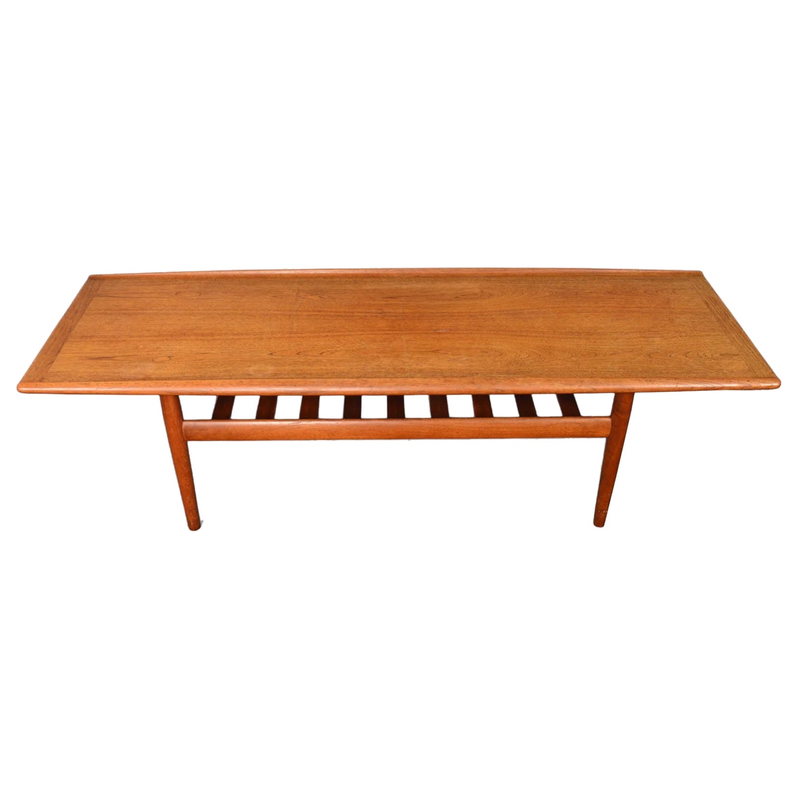 Grete Jalk Surfboard-Couchtisch aus Teakholz