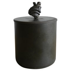 Rare lion-head box with lid attributed to Jacob Ängman for GAB in the 1930s