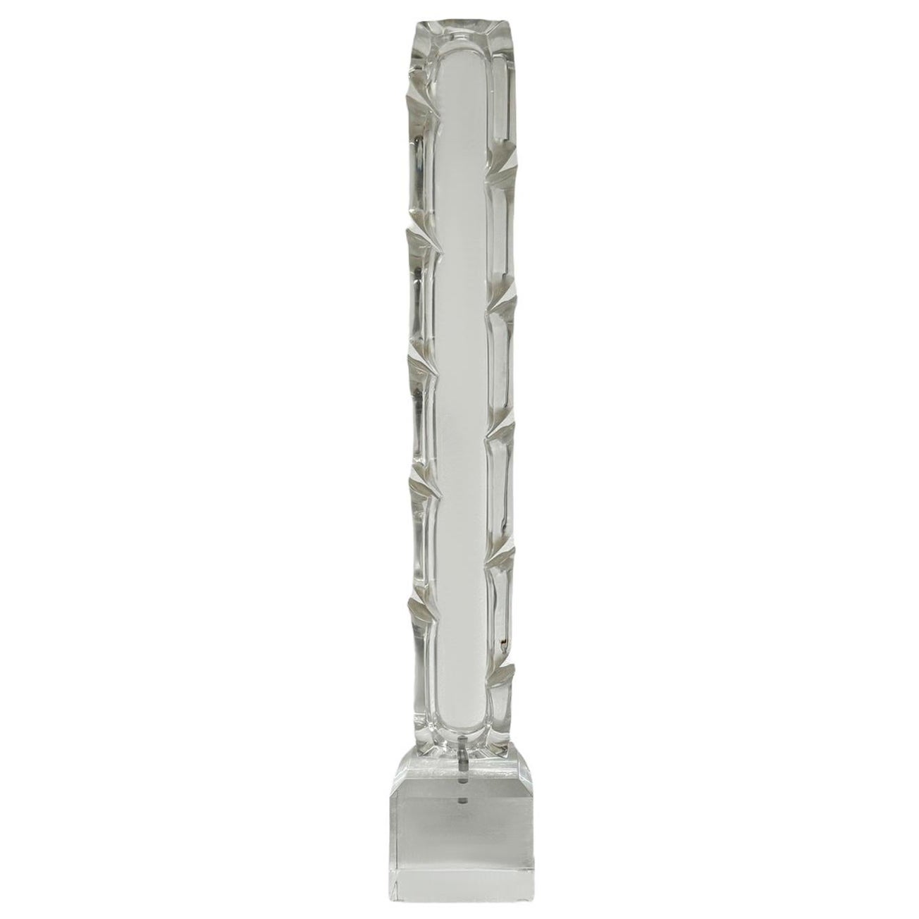 Tall Mid-Century Modern Abstract Table Sculpture in Acrylic Lucite