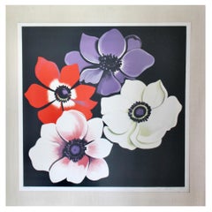 Lowell Nesbitt 1980 Flowers Screen Print