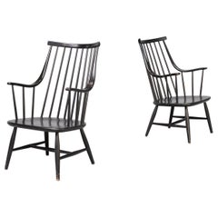 Set of 2 Lena Larsson Grandessa Armchairs for Nesto, Sweden 1960's