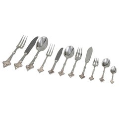 Cubertería Christofle & Cardeilhac Cubiertos Renacimiento Plata de Ley 143 Piezas