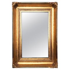 1950's Gold Gilt Rectangle Mirror