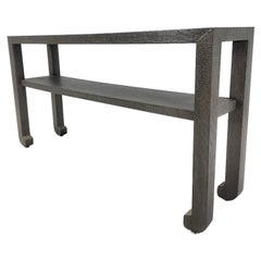 Contemporary Made Goods Table console Askel 60" in Seal